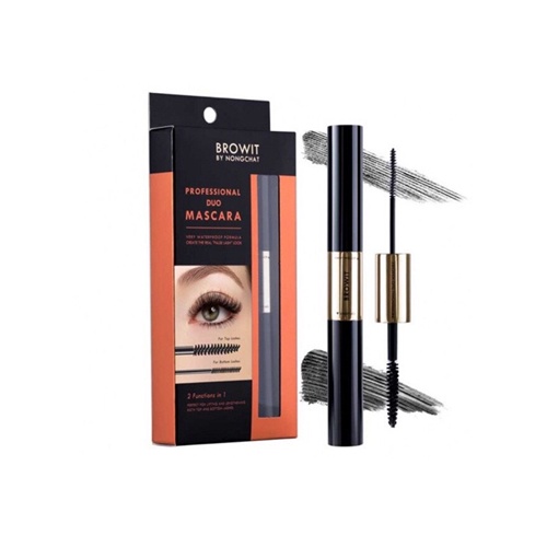 Browit by Nongchat Professional Duo Mascara 4g. #Sexy Black