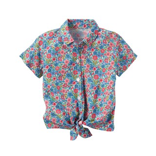 Carters Floral Tie-Front Shirt