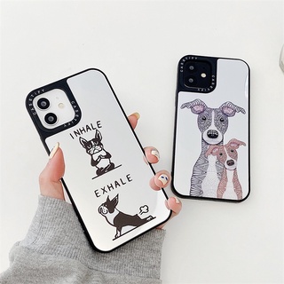 Casetify เคสโทรศัพท์มือถือแบบกระจก กันกระแทก ลายสุนัขน่ารัก สําหรับ iPhone 14 Pro MAX 14 Plus 13 Mini 12 Promax 11 XR X XS MAX 7G 7 Plus SE2020