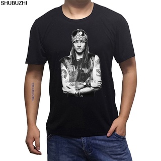 เสื้อผ้าผชเสื้อยืด พิมพ์ลายกราฟิกวงร็อค Axl Rose Guns N Roses GNR VTG สไตล์เรโทร สําหรับผู้ชาย sbz1134S-5XL