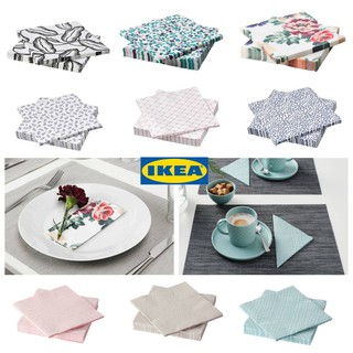 MADday - IKEA (ของแท้) กระดาษเช็ดปาก กระดาษเช็ดปากบนโต๊ะอาหาร กระดาษเช็ดมือ กระดาษทิชชู่สี