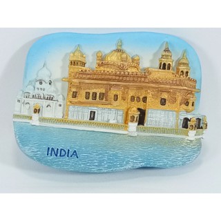 โมเดลภาพสถานที่ท่องเที่ยวสำหรับติดตู้เย็น Golden Temple Landmark Souvenir Magnet Collection Gift for Refrigerator