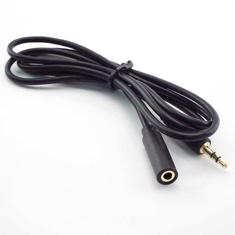 สายเคเบิลต่อขยายสเตอริโอ 3.5 มม. 3 ขั้ว 4 ขั้ว ตัวผู้ เป็นตัวเมีย แจ็ค AUX ตัวผู้ สําหรับหูฟังรถยนต์ ลําโพง เครื่องเสียง