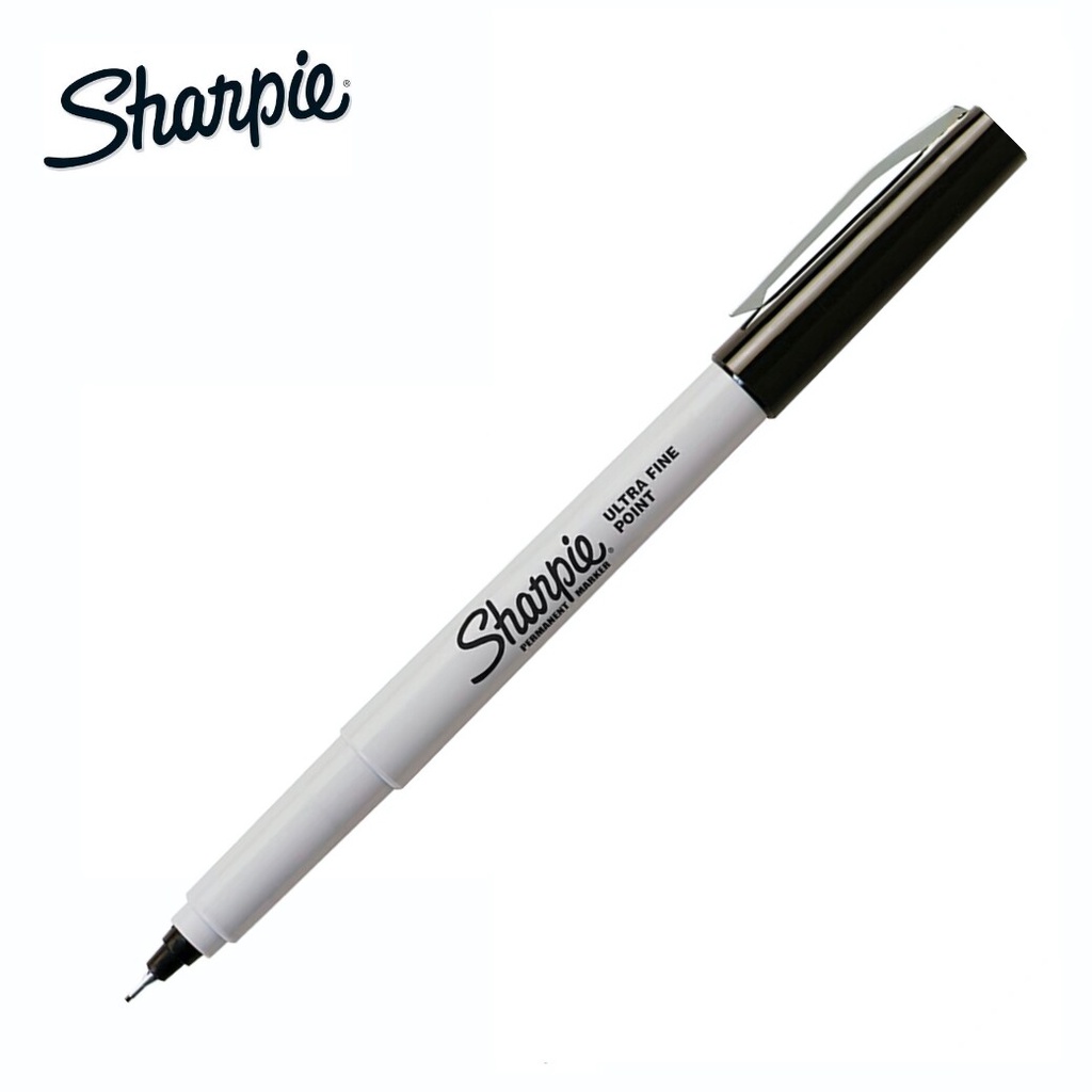 Sharpie ปากกาเคมี ปากกา Permanent Ultra Fine 0.3mm  ชาร์ปี้ - สีดำ