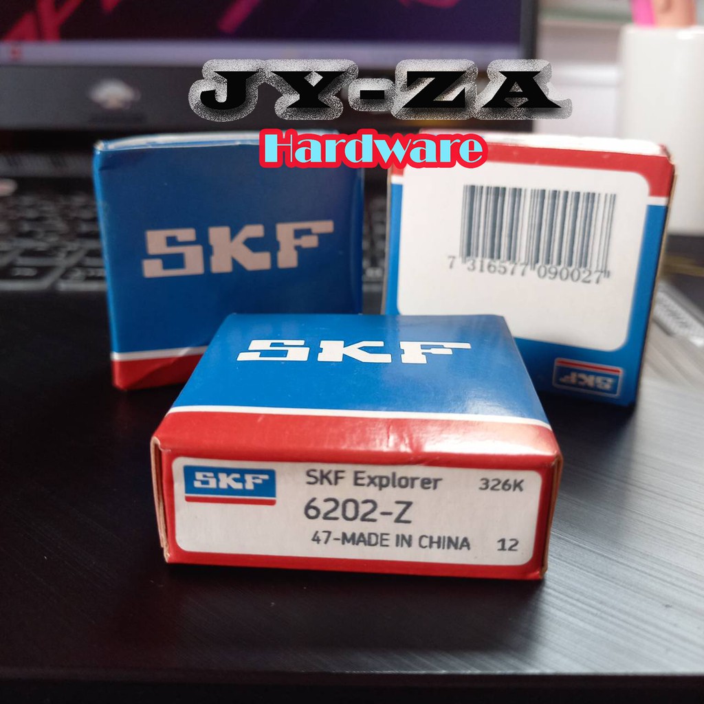6202-2Z SKF ตลับลูกปืนเม็ดกลมล่องลึก ฝาเหล็ก 6202 2Z (15mm x 35mm x 11mm)
