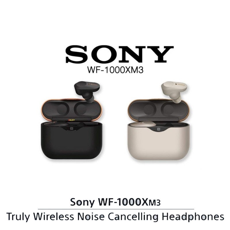 SONY  หูฟังไร้สาย รุ่น WF-1000XM3 True Wireless  //สินค้าของแท้ ประกันศูนย์ 1 ปี  ( พร้อมจัดส่ง  มีของแถม )