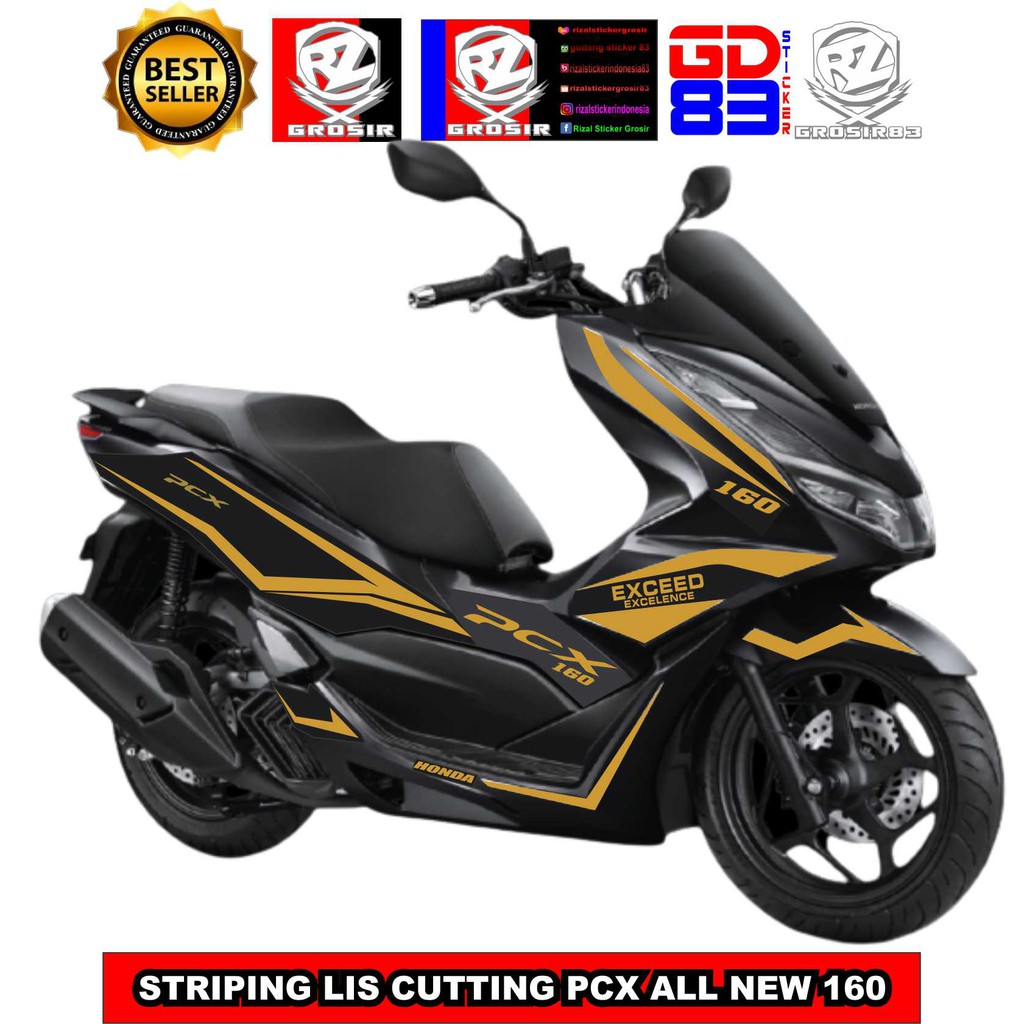 สต กเกอร ส าหร บต ดตกแต งรถยนต Honda Pcx 160 All New 21 A01 Shopee Thailand