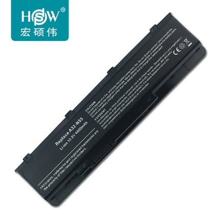 Battery Notebook ASUS N55 N45 N45S N45SF N45VM N75 N75S N75SF A32-N55 6Cells 10.8V 48Wh 4400mAh ประก