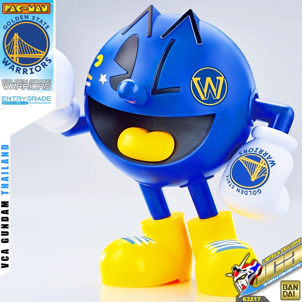 BANDAI ENTRY GRADE EG PAC-MAN PAC MAN GOLDEN STATE WARRIORS NBA BASKETBALL TEAM โมเดล แพ็คแมน