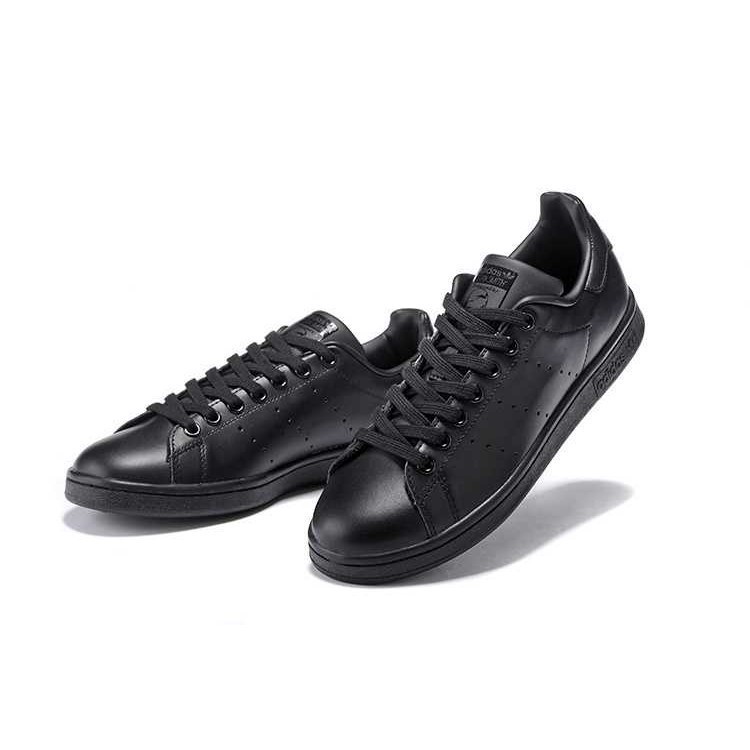 adidas stan smith black black