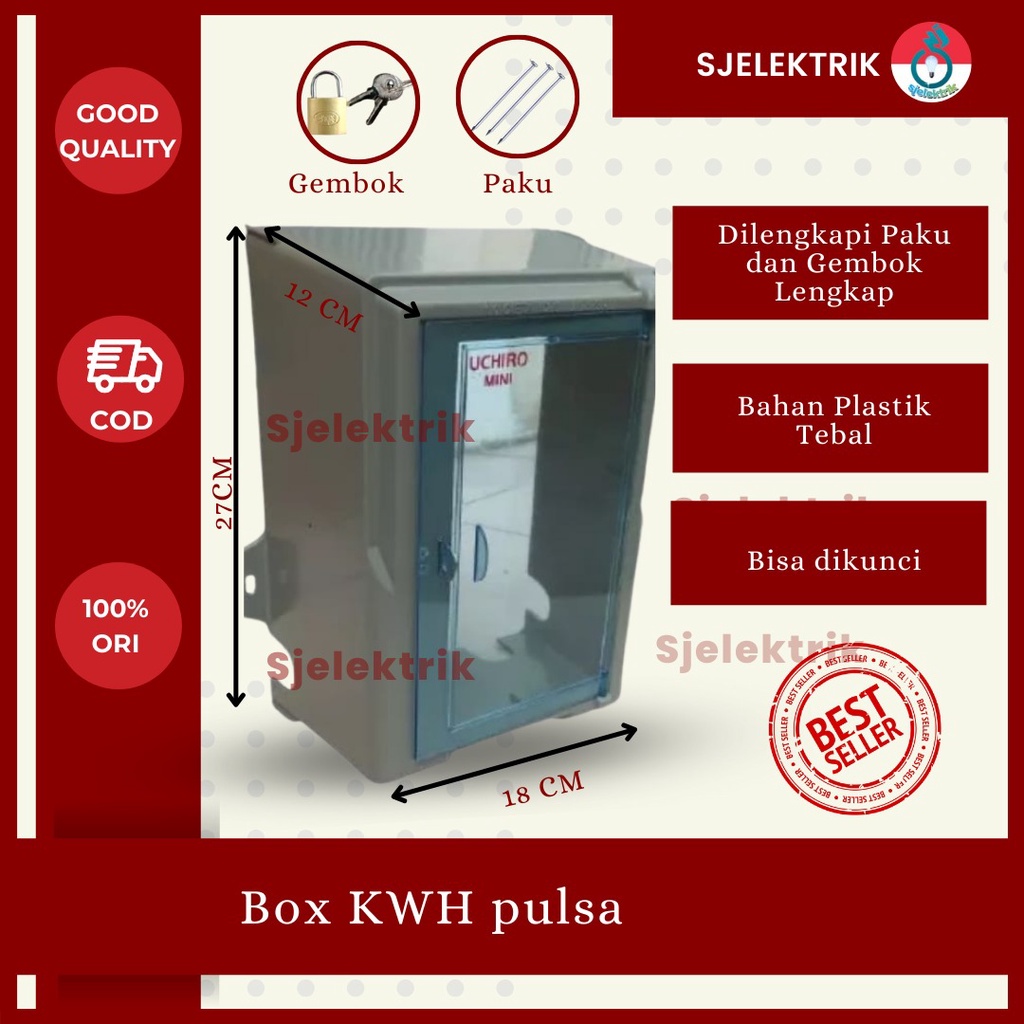 Bok Kwh มิเตอร์ไฟฟ้า token รุ่นใหม่ Electric Kwh meter Box