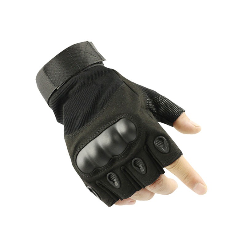 LANCAMP ถุงมือครึ่งนิ้ว ถุงมือขี่มอเตอร์ไซค์  Half hand glove เหมาะกับใส่ออกกำลังกาย Fitness glove
