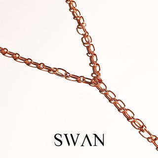 SWAN - Lariat Chain Necklace สร้อยคอโซ่เงินแท้ ใส่ได้สองแบบ