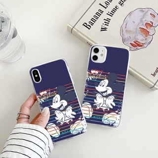 cartoon mouse เคสไอโฟน 8พลัส X Xr Xs Max cover Mickey 7 8 Plus Se 2020 เคส iPhone 13 12 11 promax 14 plus case