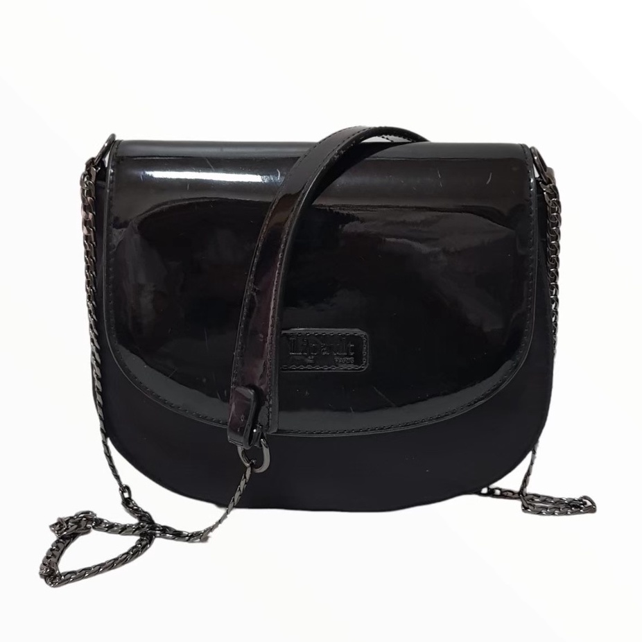 ❤️ LIPAULT กระเป๋า crossbody หนังแก้ว LIPAULT สีดำ ❤️❤️ สินค้ามือสอง