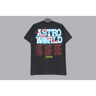 [100% Cotton] เสื้อยืดพิมพ์ลาย Astroworld Tour คุณภาพสูง