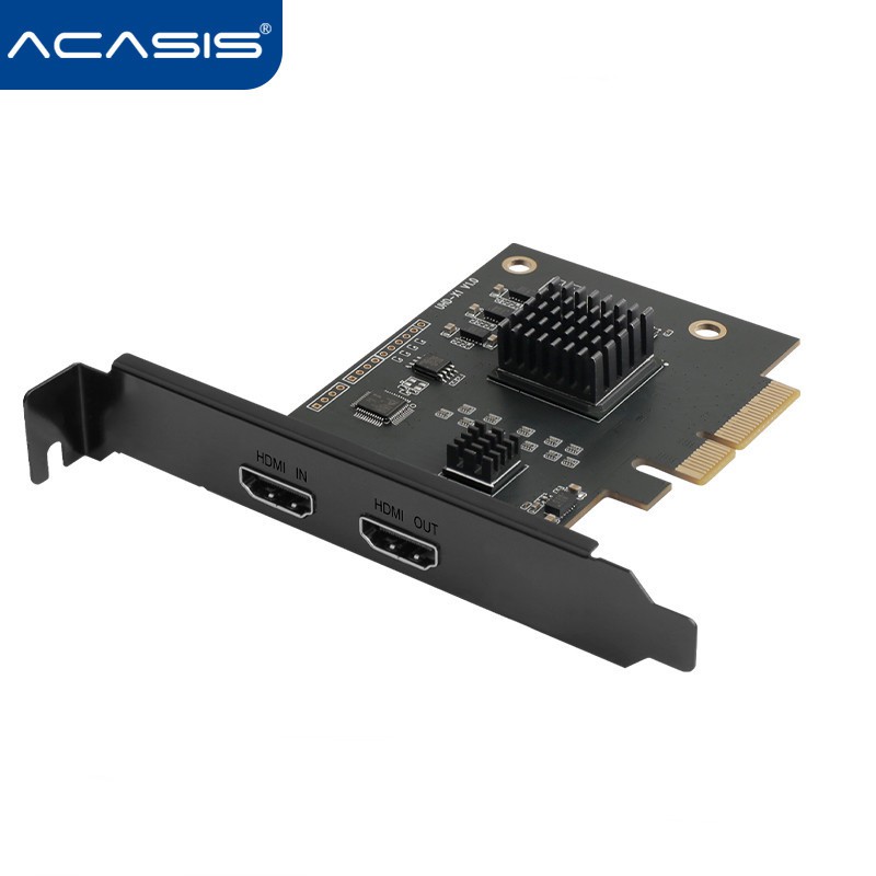 ACASIS PCIe Game Capture 4K60fps 2k144 PCIe Game Capture Card 4K60 HDR10 Video Game Capture Card Liv