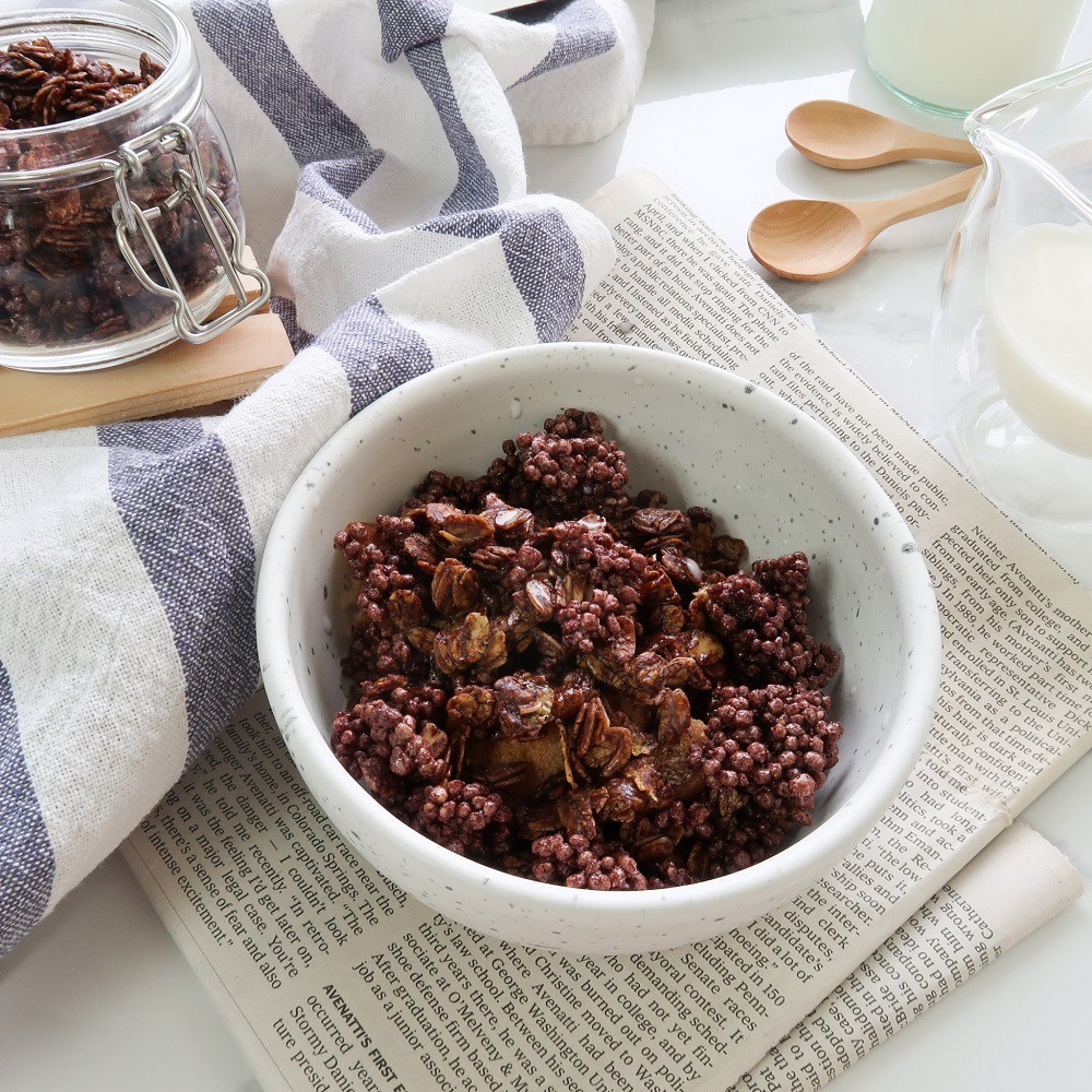 Puchithailand ซีเรียล รสโกโก้ จำนวน 1 ถุง บรรจุ 100 กรัม ในถุงซิปล็อค (ทำมาจากข้าวไรซ์เบอร์รี่) - รูปที่ 3