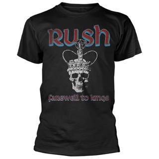 เสื้อยืดผ้าฝ้าย เสื้อยืด พิมพ์ลาย Rush Farewell To Kings เข้ากับทุกการแต่งกาย แฟชั่นฤดูร้อน สําหรับผู้ชาย