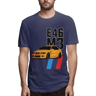 (Harga Borong) เสื้อยืดลําลองแฟชั่นสําหรับผู้ชายผ้าฝ้าย 100 แขนสั้นคอกลมขนาดพลัสพิมพ์ลาย Bmw E46 M3 Bmw