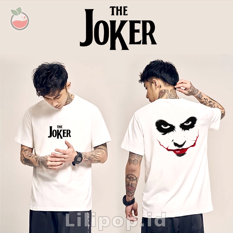 เสื้อยืดผู้ชายและผู้หญิง Joker DC Distro Basic Casual Tshirt