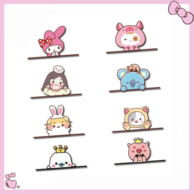 สติกเกอร์รถการ์ตูนน่ารักสติกเกอร์รถการ์ตูนตลกสติกเกอร์กันน้ําสติกเกอร์หน้าต่างรถ