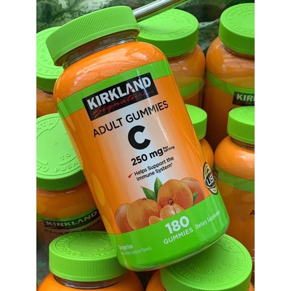 Kirkland Signature Vitamin C 250 mg. Adult  (180 Gummies) กัมมี่ C🍊แบบเคี้ยว👍🏻