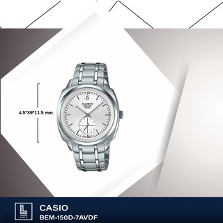 นาฬิกาข้อมือ casio รุ่น BEM-150D-1AVDF , BEM-150D-7AVDF