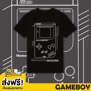 เสื้อยืดผ้าฝ้ายพิมพ์ลายแฟชั่น GAMEBOY 01 TSHIRT BLACK