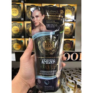 โฟม โฟมล้างหน้า โฟมนม โฟมนมวูดู สีดำ+ขาว VooDoo Amezon Facial foam black โฟมล้างหน้าวูดู