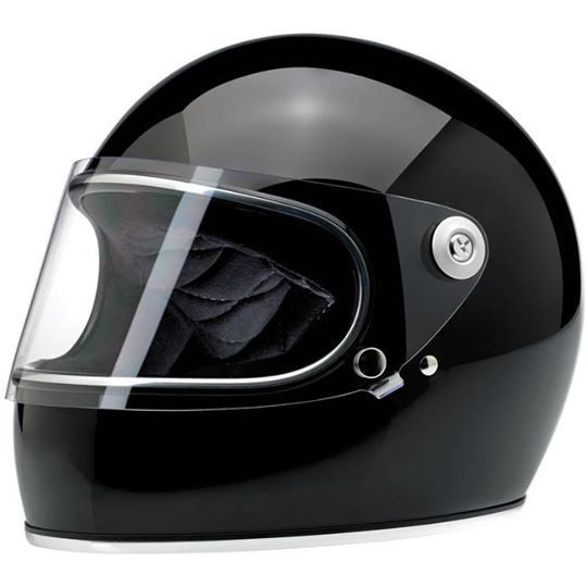 หมวกกันน็อก Biltwell GRINGO S HELMET - GLOSS BLACK By Life and Kustomค