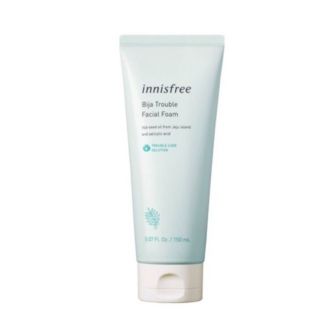 (แท้/พร้อมส่ง) โฟมลดสิว Innisfree bija trouble facial foam 150ml