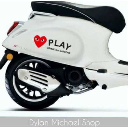 Play Come Des Garcons ตัดสติกเกอร์สําหรับ Vespa Scoopy Car รถจักรยานยนต์
