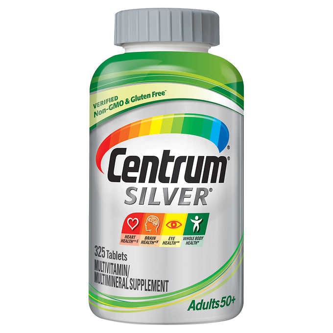Centrum Silver [12V18	Adult 50+ Multivitamin &amp; Multimineral	325 tablets ถูกสุดในไทย] ส่ง 23บ วิตามินรวมผู้สูงอายุ 50ปี