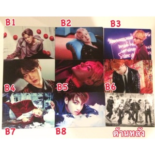 โปสการ์ด BTS (บังทัน) แบบหน้าหลัง ซื้อ5แถม5