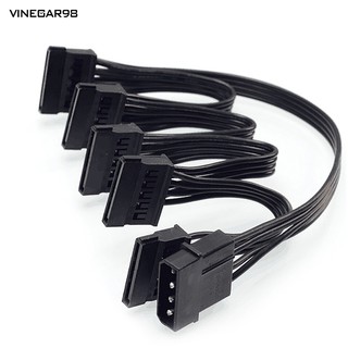 สายเคเบิลพาวเวอร์ซัพพลาย vine 4pin 1 แปลง 5 ide sata 15 pin สําหรับ pc
