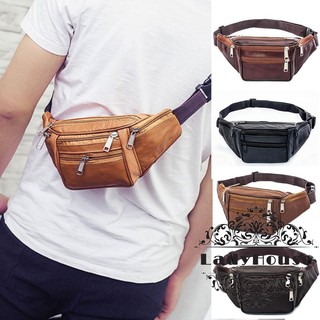 2L.-กระเป๋าหนังสีดำใหม่ Fanny Pack - กระเป๋าสะพายหลังเอวหญิง - กระเป๋าสะพายถือเป้สะพายหลัง