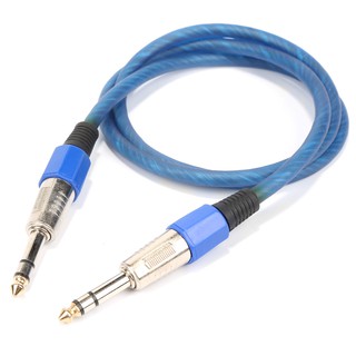 【1.5M/3M/5M/10M】6.35mm 1/4 inch Male to Male Stereo to stereo  Jack  Audio Aux Cable Adapter Jack Audio Cable Double Guitar Mixer