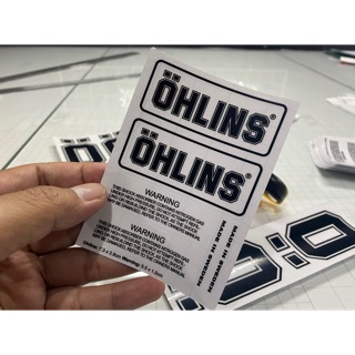 สติกเกอร์ DECAL OHLINS OO SUSPENSION