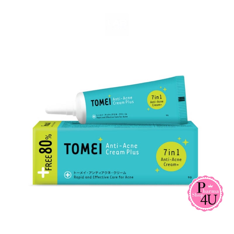 Tomei Anti-Acne Cream โทเมอิ แอนตี้-แอคเน่ 9 g. (1 หลอด) ครีมแต้มสิว ลดรอยแดง[9468]