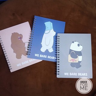 สมุดโน๊ต ปกแข็ง we bare bears