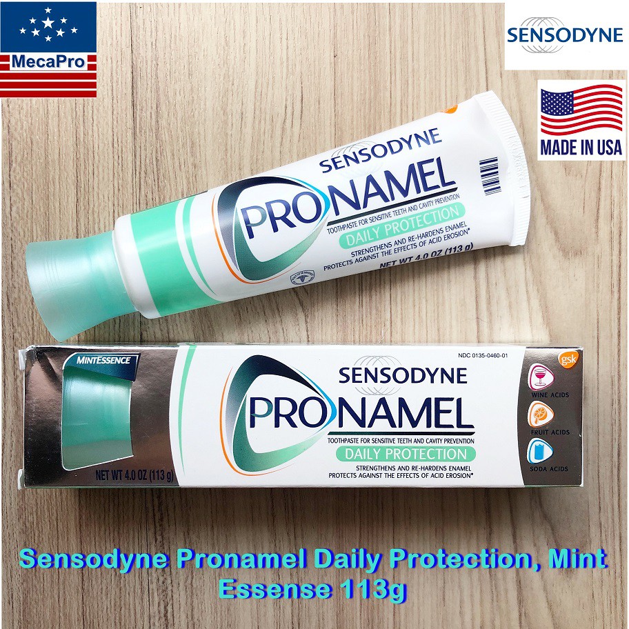Sensodyne® Pronamel Daily Protection, Mint Essense 113g ยาสีฟัน ป้องกันฟันจากผลของการกัดเซาะ
