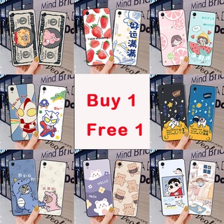 &lt;ซื้อ 1 ฟรี 1&gt; เคสโทรศัพท์มือถือ ลายการ์ตูนชินจัง Cinnamoroll น่ารัก สําหรับ Vivo 2015 Y91 Y91a Y1s Y93 Y93s Y70