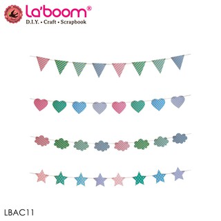 Laboom (ลาบูม) ธงราวกระดาษตกแต่ง รหัส LBAC11