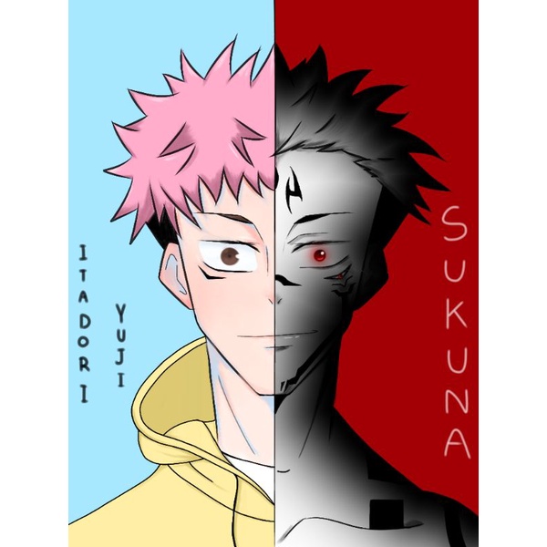fanart "ความต่างของบุคคล" (yuji x sukuna)