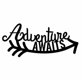 Adventure Awaits - สติกเกอร์โลหะ รูปศิลปะ งานฝีมือ สําหรับตกแต่งผนังบ้าน ออฟฟิศ