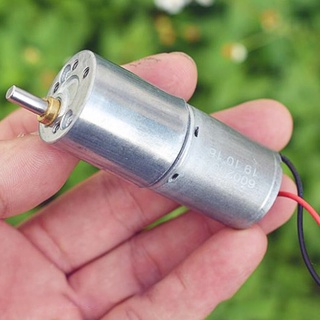 ZGB25-370 Geared Motor DC Motor 3.7V 12V Micro Electric Gear Motor All-metal Gear Reducer High Torque Slow Speed 27RPM-4