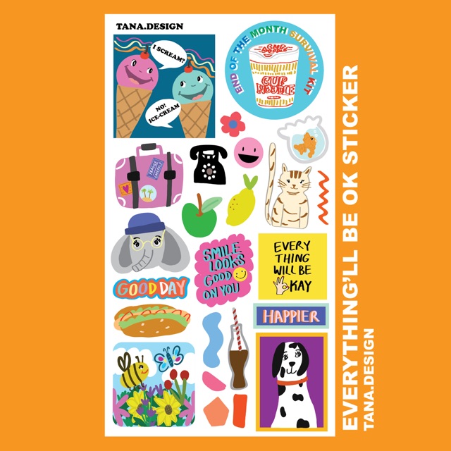 [Tana.design] Everything’ll be ok sticker