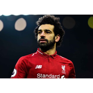 โปสเตอร์ ซาลาห์ Poster Salah Liverpool ลิเวอร์พูล The Kop YNWA ตกแต่งผนัง ฟุตบอล รูปภาพ รูปถ่าย ตกแต่งผนัง Football