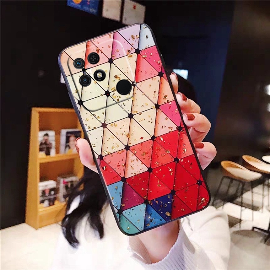 2022 New เคสโทรศัพท์ Xiaomi Redmi Note 11 Pro+ Plus 11S 10C 10 5G 4G Luxury Phone Casing Bling Diamond Lattice Girl Softcase Red Back Cover เคส Redme Note11Pro+ Redmi10C Smartphone Case #6